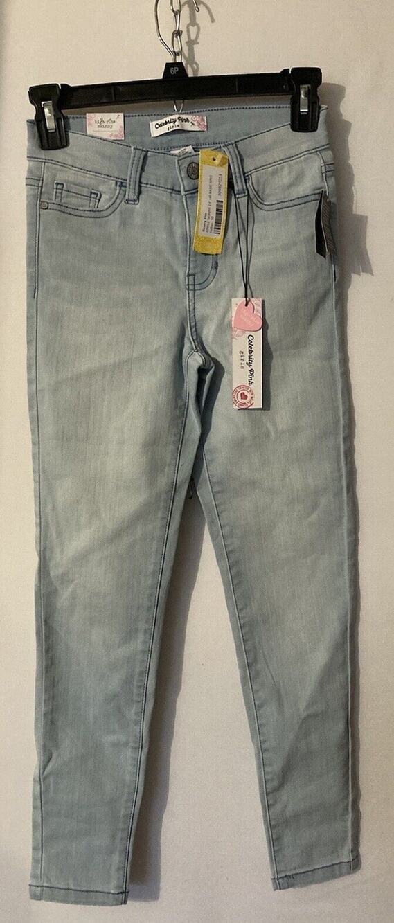 YMI Girl Celebrity Pink High Rise Ankle Skinny Vintage Denim Jeans Size 10